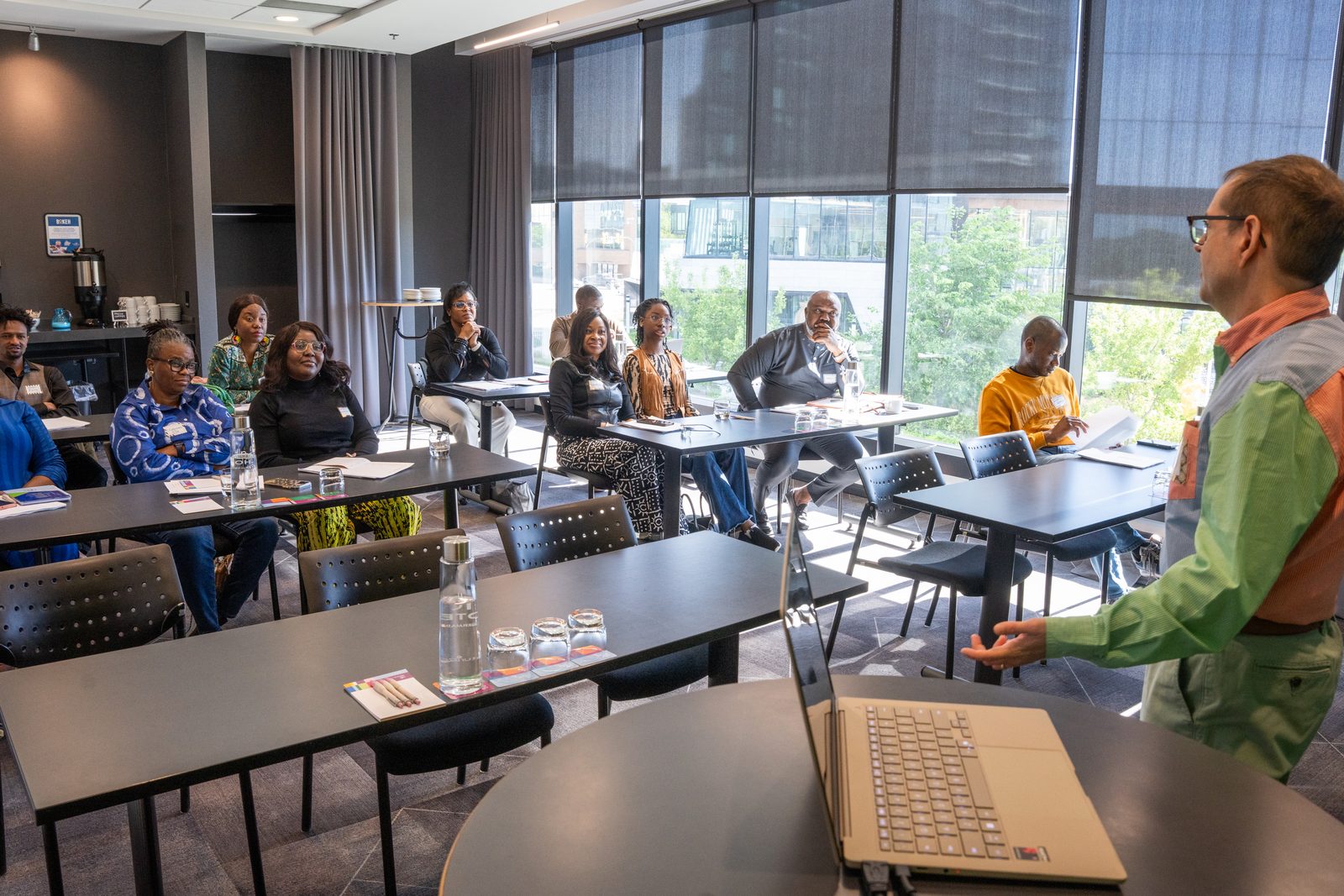 Saskatoon participants seated at training tables during the programme